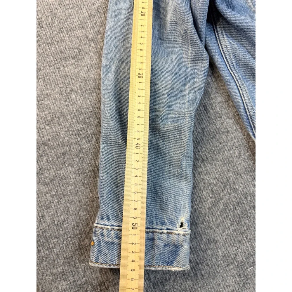 Levis Denim Trucker Jacket Mens Medium Blue Cotton Faded Workwear Streetwear M
